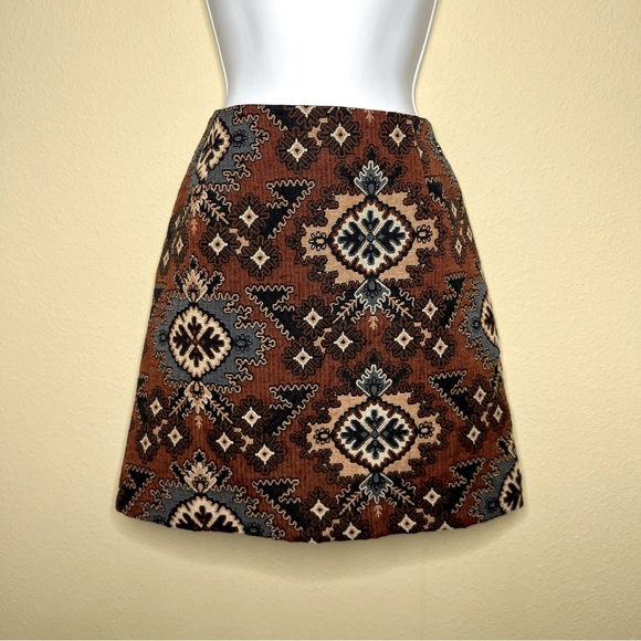 OTTOD’AME Tapestry Mini Skirt - US 2 / IT 38 - Picture 1 of 7